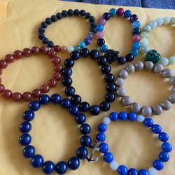 Gemstone Beaded Bracelets $4 Each Or 3 For $10