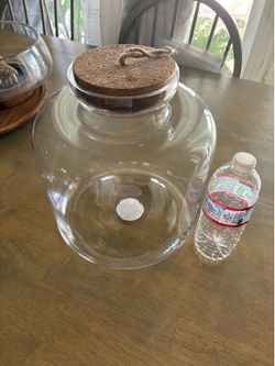 Large Glass Jar with Cork Lid