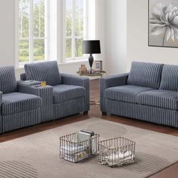 Brand New Grey Sofa & Loveseat 