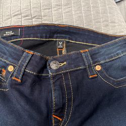 True Religion jeans, never worn. 30 waist, 32” length