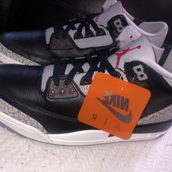 Size 9.5 - Nike Air Jordan 3 Retro OG 2024 Black Cement