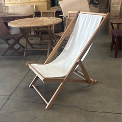 Teak sling chair Patio