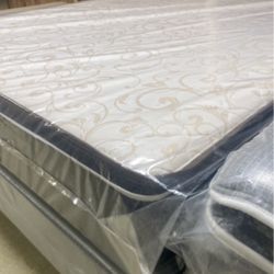 ⚜️ NEW QUEEN SIZE MATTRESS W.BOXSPRING INCLUDED ⚜️   🚚💨SAME DAY DELIVERY OPTION 🚚💨  🔥SAVE BIG 🔥