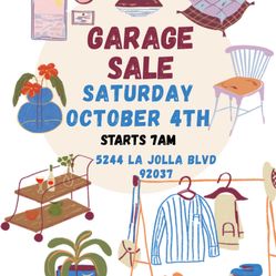 Big Family Garage Sale This Saturday October 4