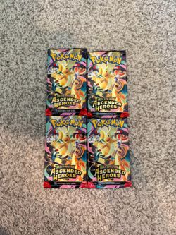 Pokemon TCG Ascended Heroes Booster Pack sealed Lot of 4