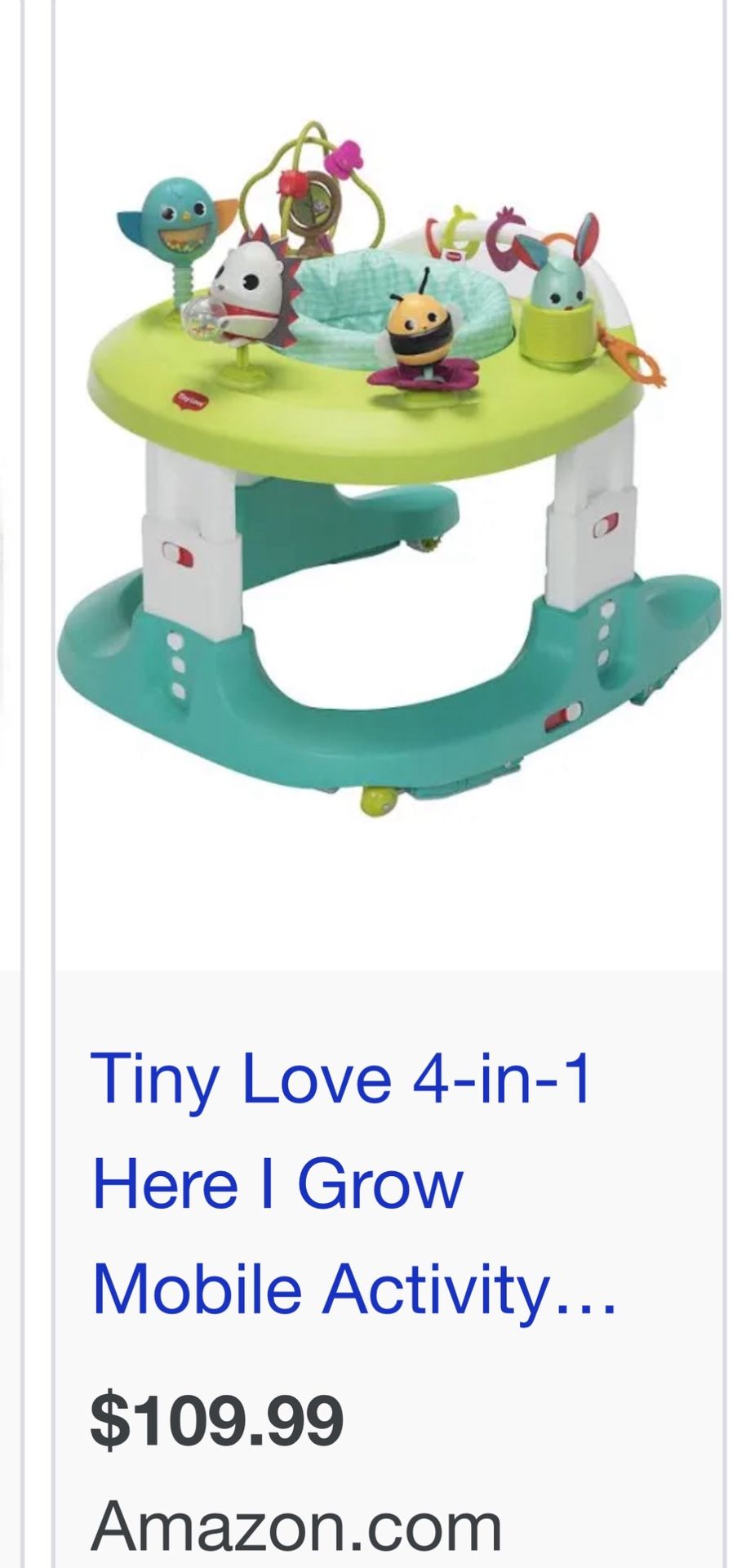 Like New Bouncer, Tiny Love 4-in-1 Here I Grow Mobile Activity Center, Magical Tales