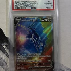 PSA 10 Origin forme Dialga V 177 astral radiance pokemon