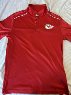 Kansas City Chiefs Red Polo Shirt Men Medium Size