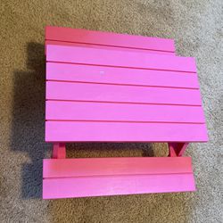 Kids pink favourite pretend game table 