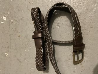 Toddler Boys dark Brown Woven Dress Belts