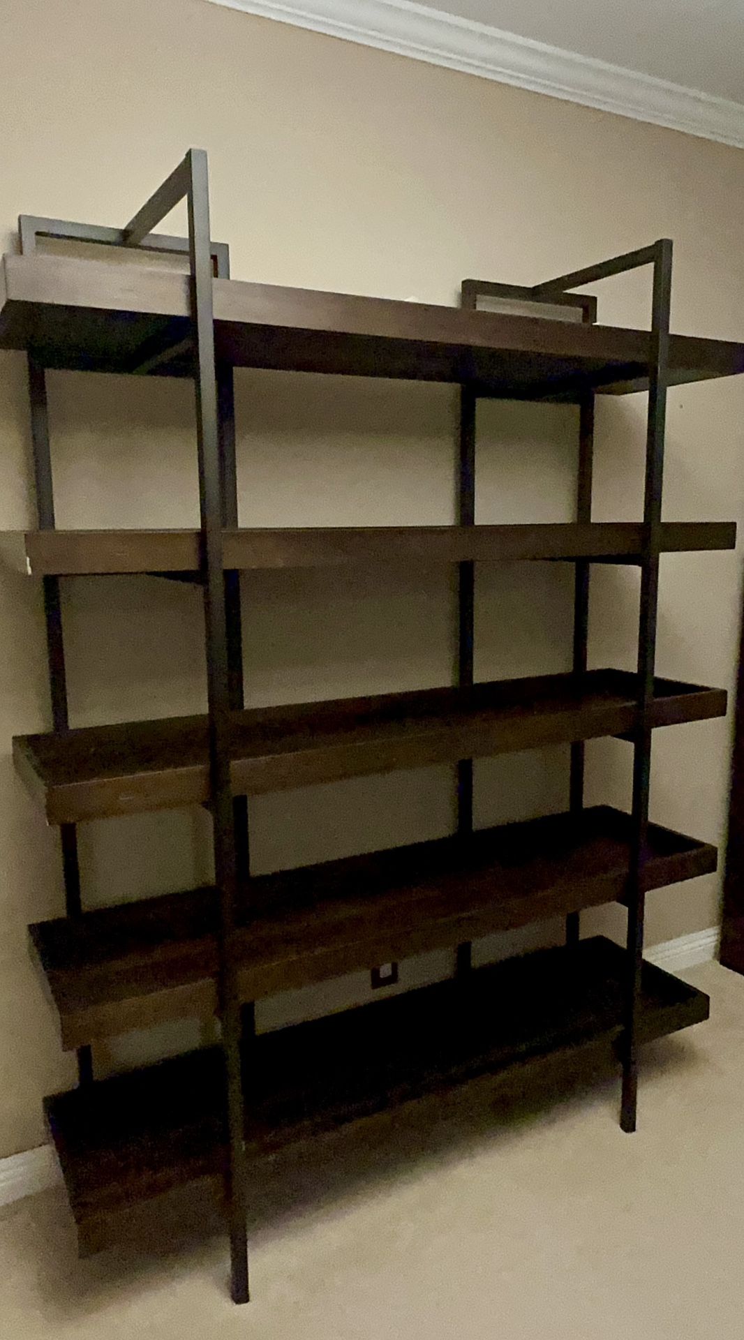 CONTEMPORARY OFFICE SET OF TABLE, SHELF AND CHAIR