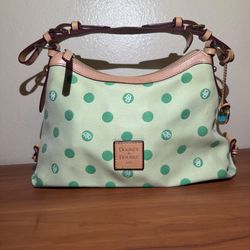 Dooney & Bourke Canvas Signature Bag Polkadot Y2K Vintage