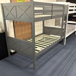 Grey Twin Bunk Bed