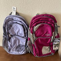 New Set of 2 Trans by Jansport Backpacks