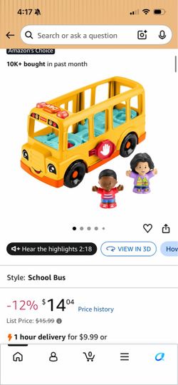 Fisher-Price Little People School Bus Toy