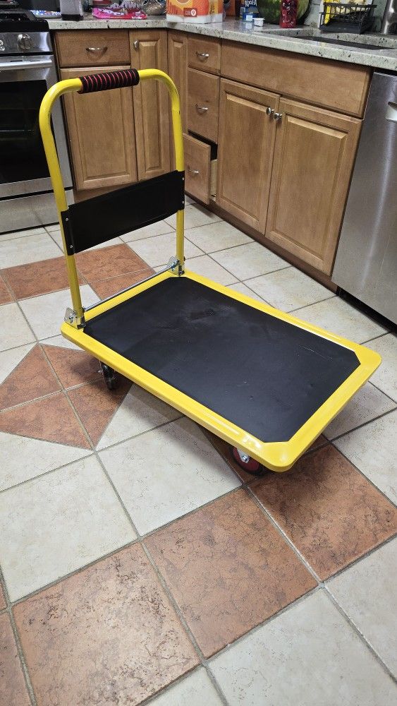 Utility Cart Foldable Push Cart Platform Cart 330lbs Capacity