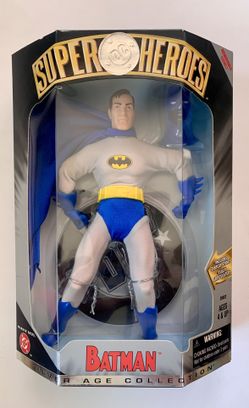 Vintage 1999 DC Super Heroes 8” BRUCE WAYNE Batman Silver Age Collection Figure MIB