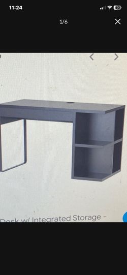 IKEA Micke Computer Table With Integrated Storage 42”x18”