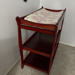 Brown Diaper Changing Table – Great Condition – $25