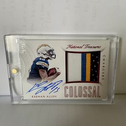 2015 Panini National Treasures Keenan Allen Auto Patch /25 Chargers Colossal COS-KA 