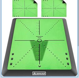 Golf Hitting Mat, Golf Practice Mat for Swing Path Feedback, Golf Training Mat for Indoor Outdoor Driving Chipping Training, Golf Gifts for Men Women