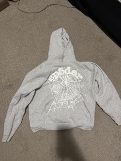Real grey Spider Hoodie