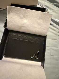 PRADA Leather Saffiano Wallet/Card Holder