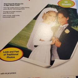 Premium Glossy Photo Paper & Matte (50 Sheets)  8.5" × 11" - 1 Box Is Full The Other Half Full - 