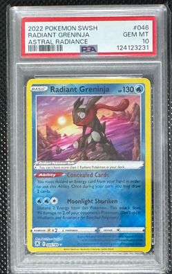 Radiant Greninja PSA 10 Gem Mint Pokemon Card