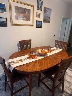 4 Wood Dining Chairs