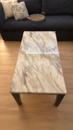 Marble Top Rectangular Coffee Table