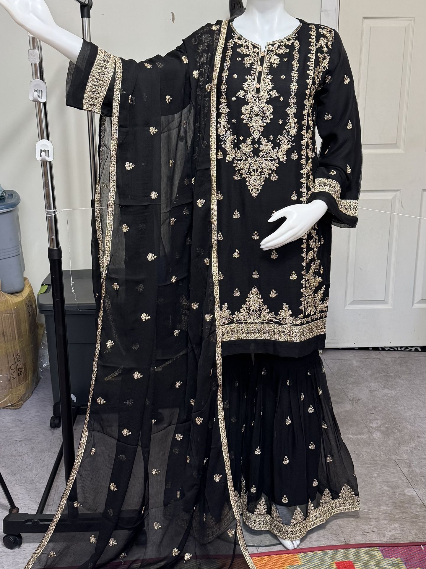 Chiffon Party Wear Garara Dress