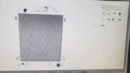 New RADIATOR FORD 33 HI-BOY V8