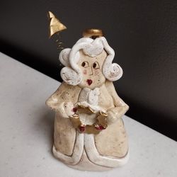 Whimsical Clayton Dickson Co Ceramic Pottery Angel Figurine 