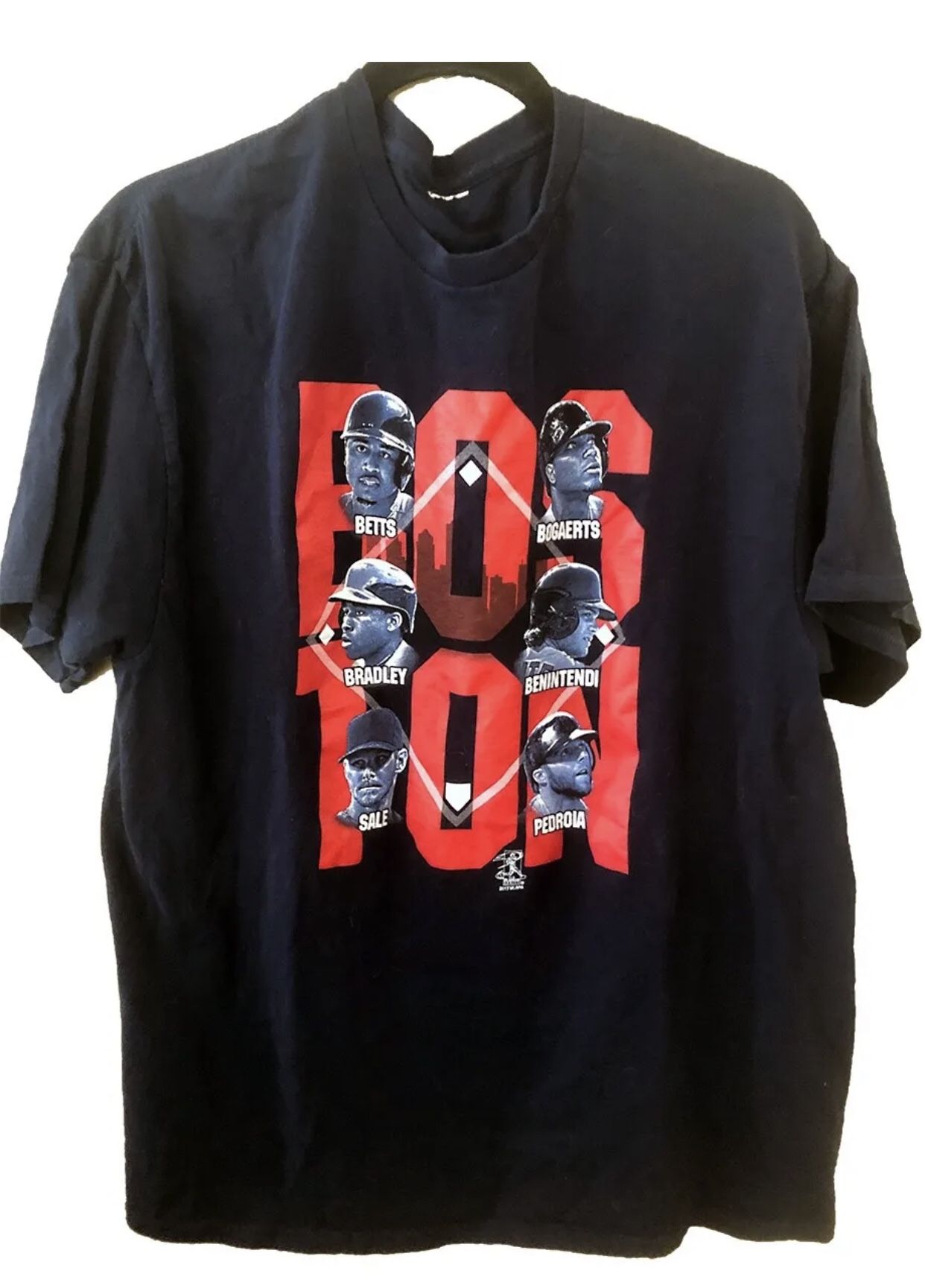 T-Shirt Mens Size XL Boston Red Sox 2017 Blue and Red MLBPA Betts Bogaerts  for Sale in San Marcos, CA - OfferUp