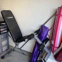 Gym Weights With Bench And Bars