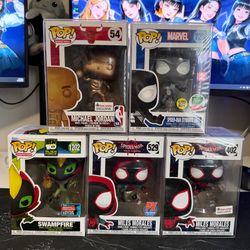 Funko pops for sale spiderman, ben 10, michael Jordan