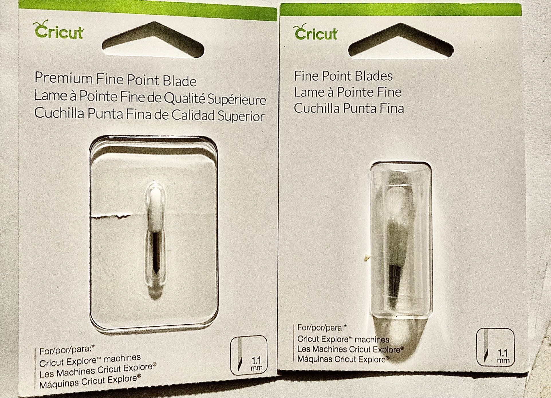 Cricut 2pc Fine Point Blade & Premium Fine Point Blade Combo