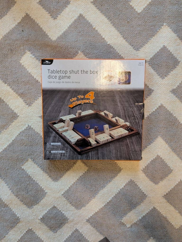 Table Top Shut The Box Dice Game