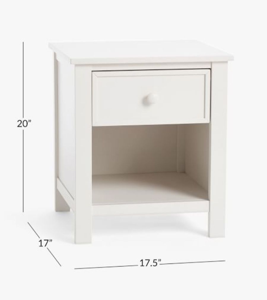 Pottery Barn Kids Austen Nightstand - Simply White