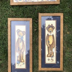 Bear Painting~3 Piece Set