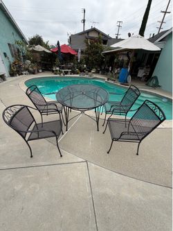 Black Outdoor Patio Set