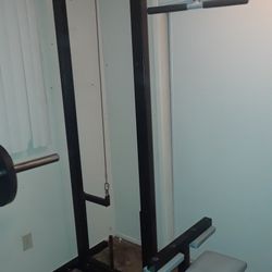 Multi function lat, back, triceps, biceps, work out machine.