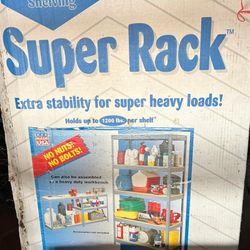 heavy duty super rack customizable shelves.