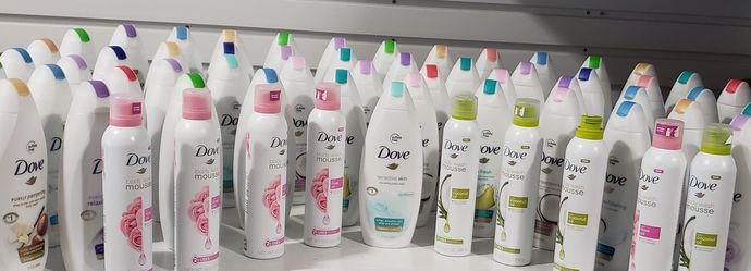 Dove body wash and body scrub and more...