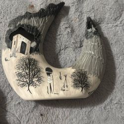 Southwest-style art pottery vase/ Navajo or Native American folk art.