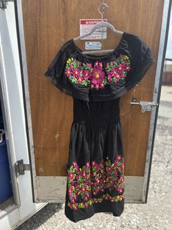 Mexican Embroidered Dress 