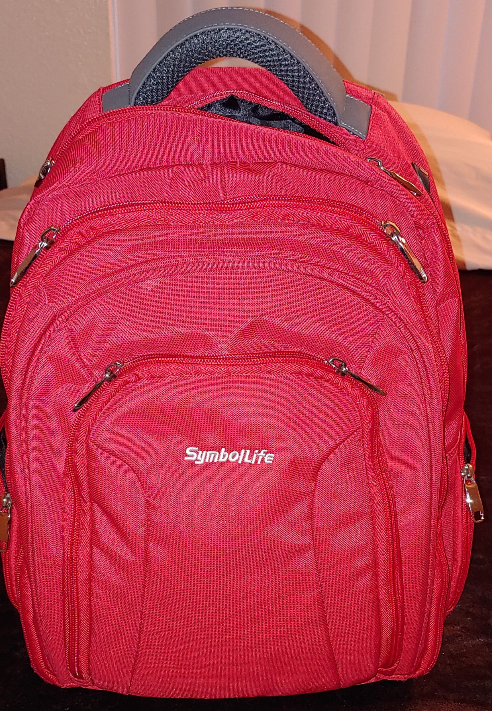 Red 17" Laptop Backpack