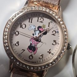 Disney's Minnie Mouse Pink Sparkles Watch