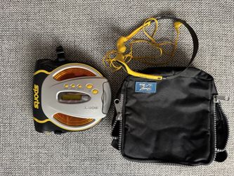 Sony Sports CD Walkman D-SJ01 with Sony Earbuds and AC Adapter - Tested